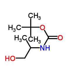 Boc-DL-丙氨醇结构式