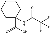 1-(2,2,2-三氟乙酰胺)环己烷-1-羧酸结构式