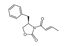 (4r)-3-((e)-2-butenoyl)-4-(phenylmethyl)-2-oxazolidinone结构式