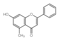 7-羟基-5-甲基黄酮结构式