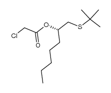 (S)-1-(tert-butylthio)heptan-2-yl 2-chloroacetate结构式