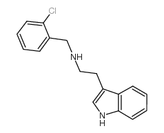 N-(2-氯苄基)-2-(1H-吲哚-3-基)乙胺结构式