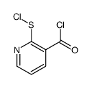 3-Pyridinecarbonyl chloride, 2-(chlorothio)- (9CI) Structure
