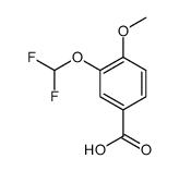 3-(Difluoromethoxy)-4-methoxybenzoic acid Structure