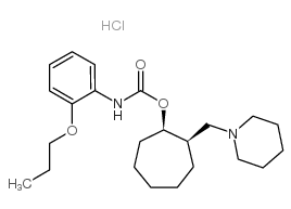 [(1R,2R)-2-(1-piperidylmethyl)cycloheptyl] N-(2-propoxyphenyl)carbamat e hydrochloride结构式