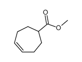 4-cycloheptene-1-carboxylic acid methyl ester Structure