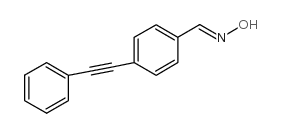 4-(2-苯基-1-乙炔)苯甲醛肟结构式
