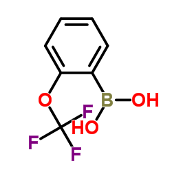 [2-(Trifluoromethoxy)phenyl]boronic acid Structure