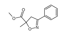 (+/-)-methyl 3-phenyl-5-methyl-4,5-dihydroisoxazole-5-carboxylate结构式