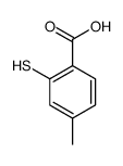 4-methyl-2-sulfanylbenzoic acid结构式