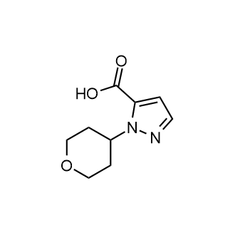 1-(四氢-2H-吡喃-4-基)-1H-吡唑-5-羧酸结构式