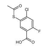 5-acetylsulfanyl-4-chloro-2-fluorobenzoic acid Structure