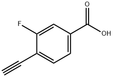 4-炔基-3-氟苯甲酸结构式