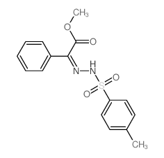methyl (2E)-2-[(4-methylphenyl)sulfonylhydrazinylidene]-2-phenyl-acetate结构式