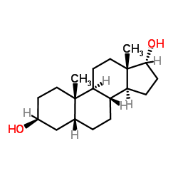 5β-雄烷-3α,17β-二醇结构式
