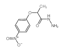 2-(4-硝基苯氧基)丙酰肼结构式