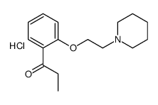 1-[2-(2-piperidin-1-ylethoxy)phenyl]propan-1-one,hydrochloride结构式