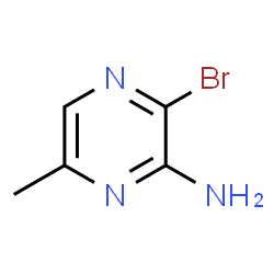 2-氨基-3-溴-6-甲基吡嗪结构式