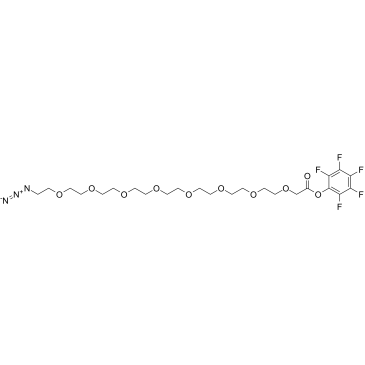 Azido-PEG8-CH2COO-PFP结构式