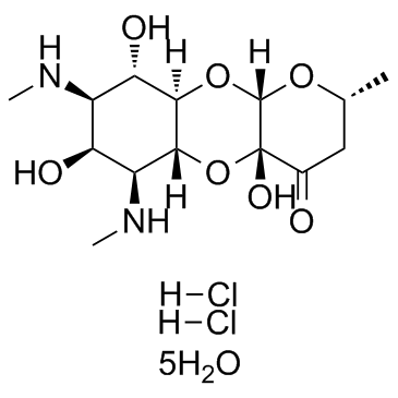 盐酸壮观霉素,五水合物结构式
