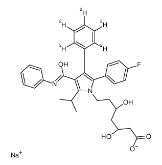 Atorvastatin-d5 sodium salt结构式