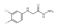 2-((3-氯-4-氟苯基)氨基)乙酰肼结构式
