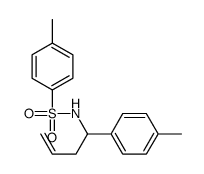 4-methyl-N-[1-(4-methylphenyl)but-3-enyl]benzenesulfonamide结构式