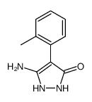 5-Amino-4-o-tolyl-1,2-dihydro-pyrazol-3-one结构式