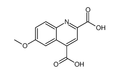 6-methoxyquinoline-2,4-dicarboxylic acid结构式