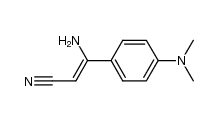 3-amino-3-(4-dimethylamino-phenyl)-acrylonitrile结构式