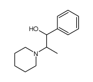 1-phenyl-2-piperidin-1-yl-propan-1-ol结构式