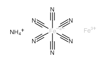六氰合铁酸铵铁(III)(II)结构式