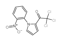 2,2,2-三氯-1-[1-(2-硝基苯基)-1H-吡咯-2-基]-1-乙酮结构式