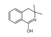 3,3-Dimethyl-3,4-dihydroisoquinolin-1(2H)-one结构式