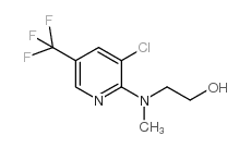 2-((3-氯-5-(三氟甲基)吡啶-2-基)(甲基)氨基)乙烷-1-醇结构式