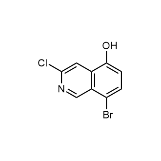 8-溴-3-氯异喹啉-5-醇结构式