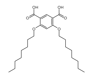 4,6-bis(octyloxy)-1,3-benzenedicarboxylic acid结构式