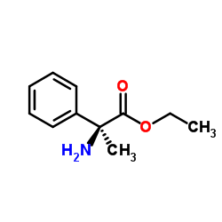 Ethyl (2S)-2-amino-2-phenylpropanoate结构式