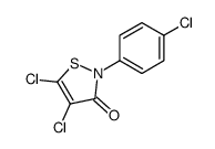 4,5-dichloro-2-(4-chlorophenyl)-1,2-thiazol-3-one结构式
