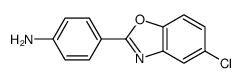 4-(5-chloro-2-benzoxazolyl)Benzenamine结构式