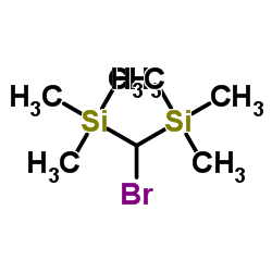 二(三甲基硅基)溴甲烷结构式