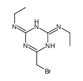 6-(bromomethyl)-2-N,4-N-diethyl-1,3,5-triazine-2,4-diamine Structure