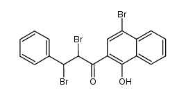 5'-Bromo-2'-hydroxy-3',4'-benzo-α,β-dibromochalkone Structure