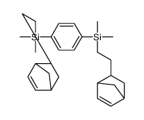 1,4-二[二甲基[2-(5-降冰片烯]硅基]苯结构式