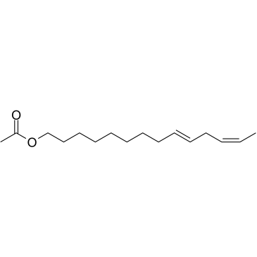 (9E,12Z)-9,12-Tetradecadien-1-ol 1-acetate Structure