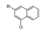 3-溴-1-氯萘结构式