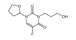 5-Fluoro-3-(3-hydroxy-propyl)-1-(tetrahydro-furan-2-yl)-1H-pyrimidine-2,4-dione结构式