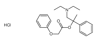 diethyl-[2-(2-phenoxyacetyl)oxy-2-phenylpropyl]azanium,chloride Structure