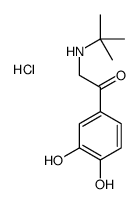 2-(tert-butylamino)-1-(3,4-dihydroxyphenyl)ethanone,hydrochloride Structure