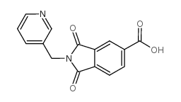 1,3-二氧-2-(3-吡啶甲基)-5-异吲哚烷羧酸结构式
